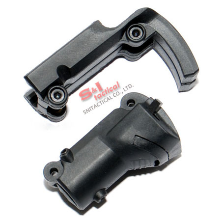 Red laser device for GLOCK and BARAK pistols with lateral groove